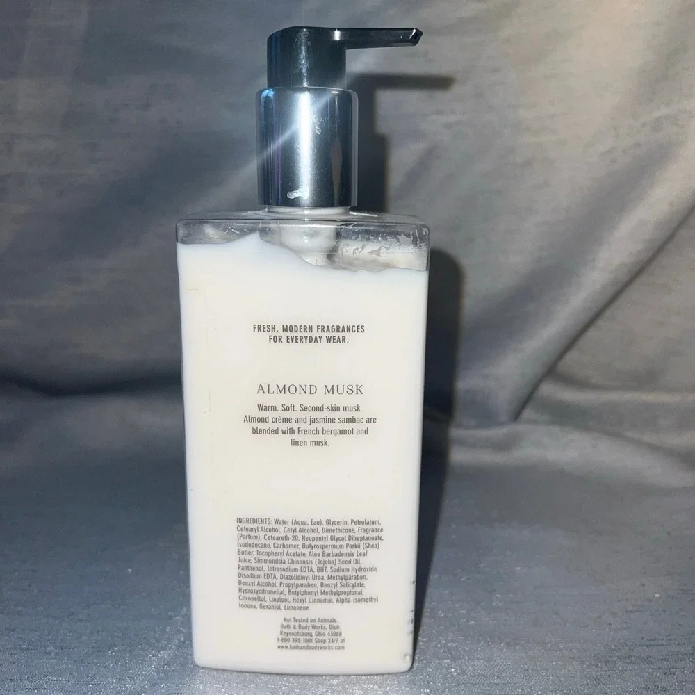 Bath & Body Works C.O. Bigelow Almond Musk Body Lotion 11.6 oz Retired